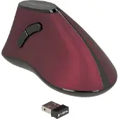 DeLOCK 12528, rechts, Optisch, RF Wireless, 1000 DPI, Schwarz, Rot