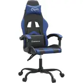 Syfax Gaming-Stuhl Schwarz und Blau Kunstleder