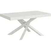 Itamoby Volantis Ausziehtisch 200/460x90 cm Esche weiß Beine weiß