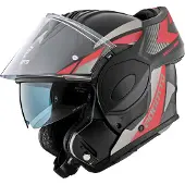 Bogotto FS-X600 Atyr Klapphelm, schwarz matt/grau/rot, M