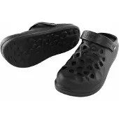 Stocker Holzschuhe Schwarz Perforiert - 44
