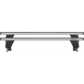 Menabo Delta Silver | Dachträger Volkswagen - Passat (B5) 1996-2005 - Aluminium - Länge 119 cm - Tragkraft 50 kg - 2er-Pack
