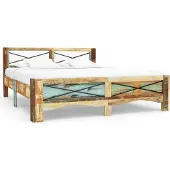Syfax Massivholzbett ohne Matratze Altholz 140x200 cm