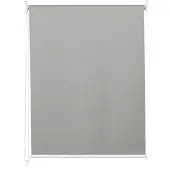 Mendler Rollo MCW-D52, Fensterrollo Seitenzugrollo Jalousie, Sonnenschutz Verdunkelung blickdicht 50x160cm grau
