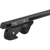 Menabo Sherman Black | Dachträger Ford - Sierra Station Wagon 1982-1993 - Aluminium - Länge 120 cm - Tragkraft 90 kg - 2er-Pack