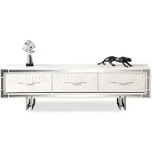 AEA Sideboard TV Ständer Wandpanel Weiß RTV Lowboard Moderne Wohnwand