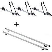 VDP 3x Fahrradträger SAGITTAR + Dachträger RAPID kompatibel mit Infiniti EX (5Türer) 07-13