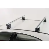 Menabo Delta Silver | Dachträger Mercedes - A (W176) 2013-2018 - Aluminium - Länge 119 cm - Tragkraft 75 kg - 2er-Pack