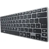 T-ProTek DEUTSCHE-Tastatur Silber Rahmen Beleuchtung,Trackpoint für Toshiba Satellite Z30-B-14W