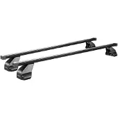 Menabo Omega | Dachträger Peugeot - 3008 2009-2016 - Stahl - Länge 130 cm - Tragkraft 75 kg - 2er-Pack