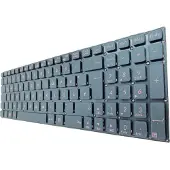 T-ProTek DEUTSCHE - Tastatur Schwarz mit Rot beschriftet kompatibel für Asus X756UQ