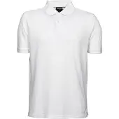 Tee Jays Herren Pique Polo-Shirt, Kurzarm BC3301 (L) (Weiß)