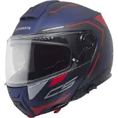Schuberth C5 Omega Matt Blau Rot Klapphelm Größe S