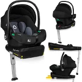 Lionelo Astrid i-Size Kindersitz inkl. Basis, Black/Grey