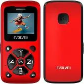 Evolve EVOLVEO EasyPhone ID, mobilní telefon pro seniory, červená