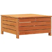 vidaXL Gartenhocker Wachsbraun 62x63,5x32 cm Massivholz Kiefer