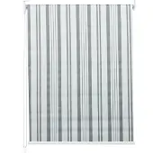 Mendler Rollo MCW-D52, Fensterrollo Seitenzugrollo Jalousie, Sonnenschutz Verdunkelung blickdicht 60x230cm grau/weiß