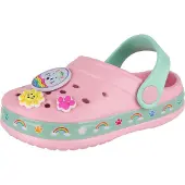 Paw Patrol - Mädchen Clogs, Abzeichen NS8475 (25 EU) (Pink/Grün)