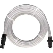 Syfax Saugschlauch mit PVC-Anschlüssen Transparent 1" 10 m PVC