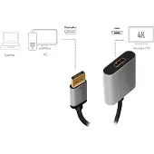 Logilink DisplayPort - HDMI Adapterkabel 0,15 m