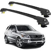 TURTLE DACHTRÄGER AIR-1 MERCEDES-BENZ M-CLASS ML-W166 2012 - 2019 , Schwarz