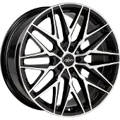 Oxigin Felge 25 Oxcross 9 Zollx20 Zoll ET38 5x114.3 black full polish OX250920J38BFP kompatibel mit Toyota Avensis C-HR RAV4