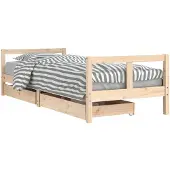 Syfax Kinderbett mit Schubladen 80x200 cm Massivholz Kiefer