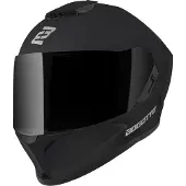 Bogotto Phantom Matt Schwarz Fiberglass Integralhelm Größe L
