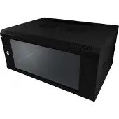 ALLNET ALL-SMC6606SCHWARZ, Wandmontiertes Regal, 6U, 19 kg, Schwarz