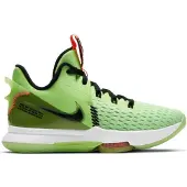 Nike Air Max LeBron James Witness V Indoor Basketballschuhe Hallenschuhe Sneaker neon/schwarz CQ9380-300, Schuhgröße:43 EU