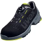 Uvex 1 Sicherheitsschuh, gelocht S1 SRC BOA EN ISO 20345:2011 S1 SRC, schwarz/gelb schwarz Größe 47