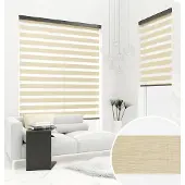 KS Handel 24 PREMIUM DOPPELROLLO BH13 NATUR mit Alu Kassette (75x220 cm, Kassettenfarbe: silber matt)