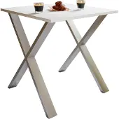 VCM Premium Holz Esstisch | H. 76 x B. 80 x T. 50 cm | Küchentisch Speisetisch Tisch Xona X