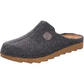 Rohde Herren Pantoffel Hausschuh Softfilz Foggia-H 7100, Größe:46 EU, Farbe:Grau