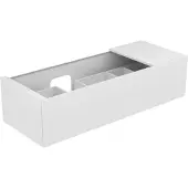 Keuco Edition 11 Waschtischunterbau 1400 x 350 x 535 mm links (1055 mm Öffnung) mit 1 Auszug und Beleuchtung - Eiche hell Furnier - 31163890100