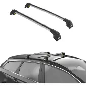 TURTLE DACHTRÄGER AIR-2 , Silber FIAT PANDA CROSS 2011 - 2024 (Kleinwagen)