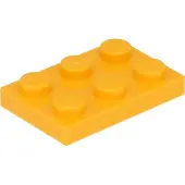 LEGO 2x3 Platten 3021 - 100 Stück Helles Hellorange