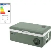 In.tec® Autokühlschrank ‘Arnesano’ Kompressor-Kühlbox tragbar ABS-Kunststoff 15 L Army-Grün