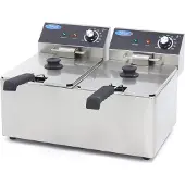 Maxima - Gastro Fritteuse - 2 x 8 l - 2 Körbe - Bis zu 2,8 kg Pommes Frites
