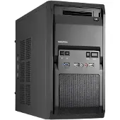 Chieftec LT-01B-350GPB, Mini Tower, PC, Schwarz, Mini-ATX, SECC, 14 cm