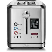 Solis Zwei-Schlitz Toaster, Brötchenaufsatz, Wiedererhitzungsfunktion, Countdown