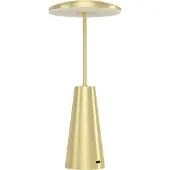 Eglo LED-Akkuleuchte Piccola, messingfarben, Höhe 28cm, IP54 dimmbar, messing / gold, für Wohn- / Esszimmer, Metall, Modern