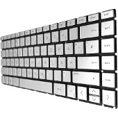 T-ProTek DE -Schwarz Tastatur Rahmen , Beleuchtung kompatibel für HP 14-ck0100