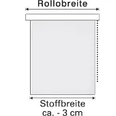 Gardinia Easyfix Thermo Rollo, 90 x 210 cm, Weiß, 31544