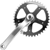 Prowheel Single-Speed-Kettenblatt 40 Zähne - Kurbel 165 mm