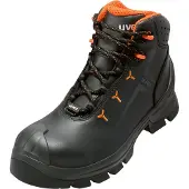 Uvex 2 MACSOLE S3 HI HRO SRC, 11/36, Unisex, Erwachsener, Sicherheitsstiefel, Schwarz, Orange, A, E, ESD, FO, HI, HRO, P, S3, SRC, WRU, Schnürverschluss
