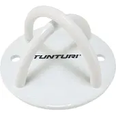 Tunturi Wandhaken 12 cm für Suspension Trainer, Sling Trainer Decken-Haken aus Stahl für bis zu 200 kg, Weiß