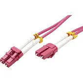 Value LWL-Kabel 50/125µm OM4, LC/LC, LSOH, violett, 20 m