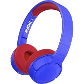 Akashi , Kinder-Headset Bluetooth 5.1 (faltbar, 8 Std. Akkulaufzeit), Blau / Rot