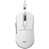 Havit MS969 WB, rechts, Optisch, RF Wireless + Bluetooth + USB Type-C, 16000 DPI, Weiß
